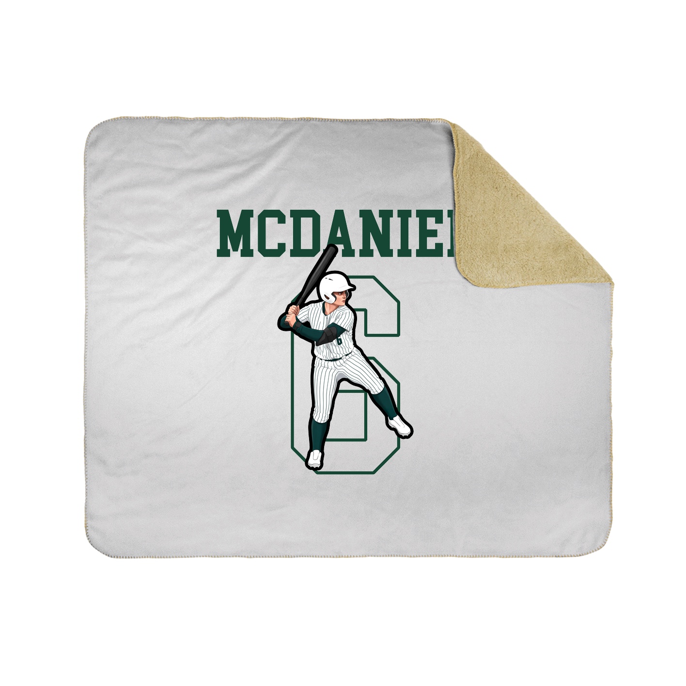 Throw Blanket — Shirsey in White