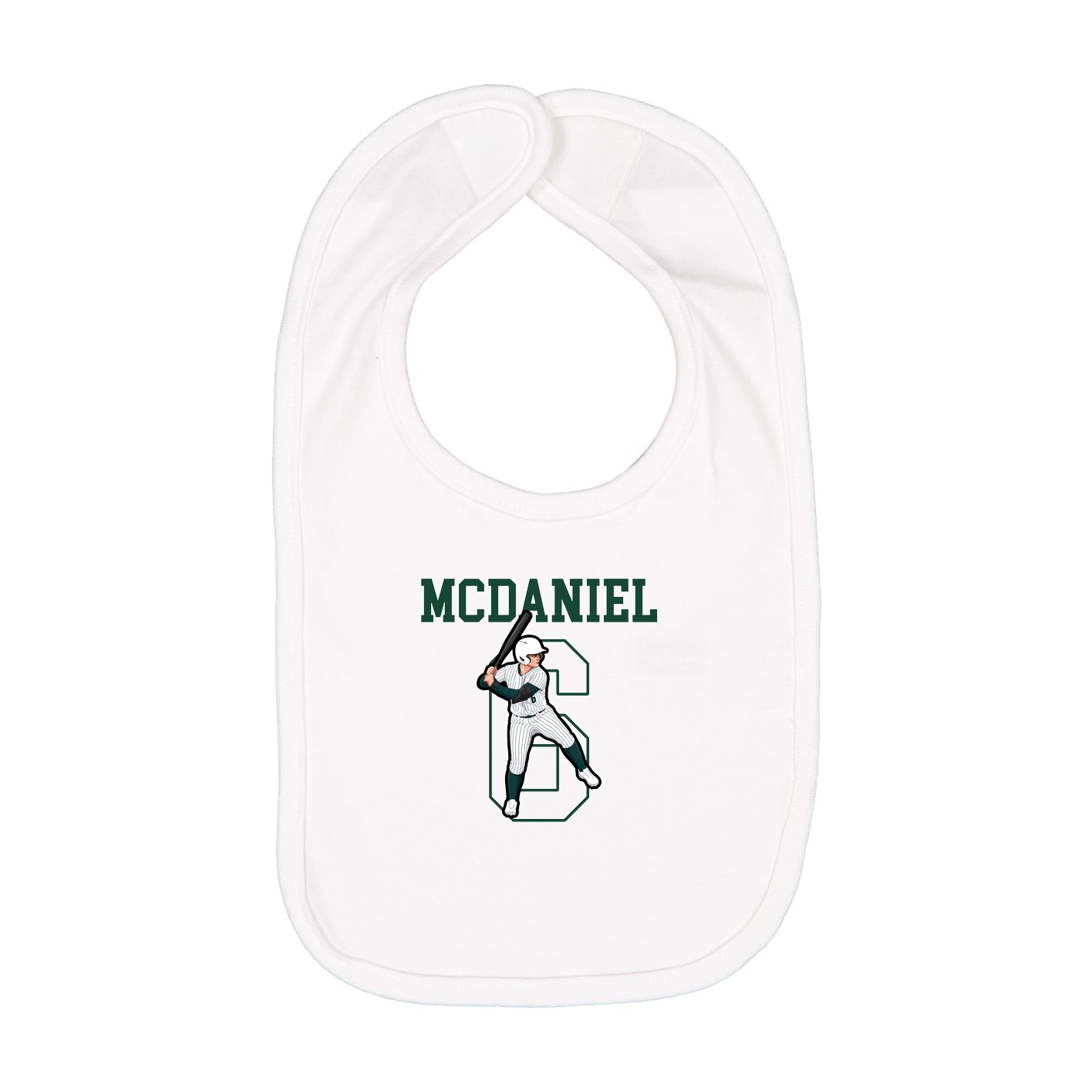 Infant Bib — Shirsey in White