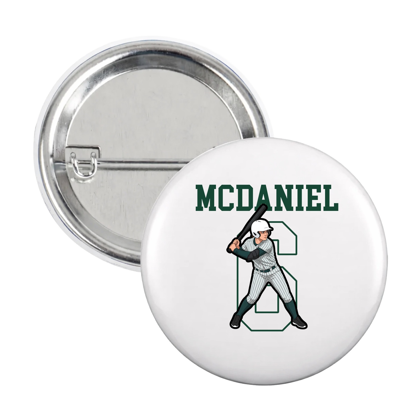 Game Day Button — Shirsey in White