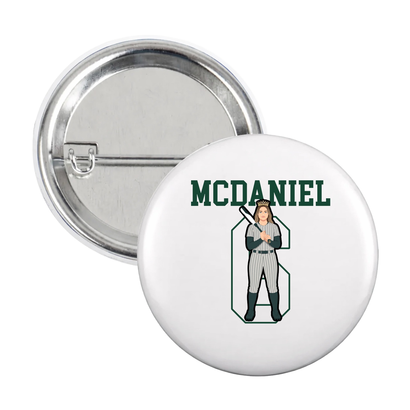 Game Day Button — Shirsey in White