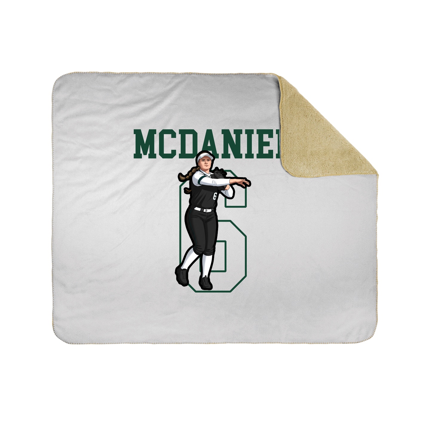 Throw Blanket — Shirsey in White