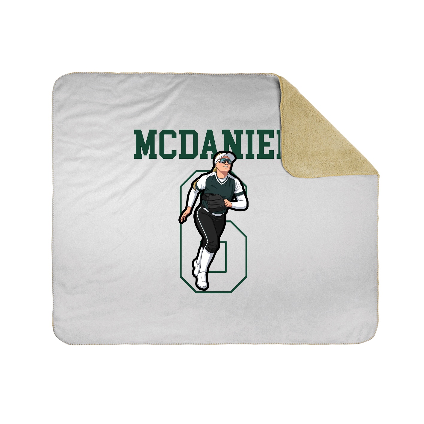 Throw Blanket — Shirsey in White