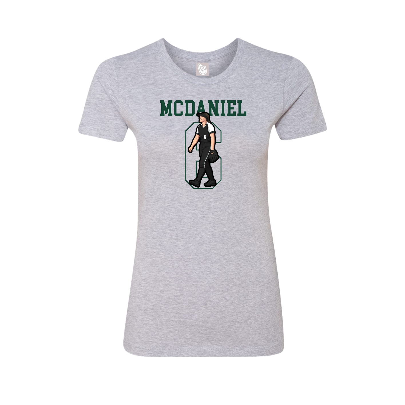 Fitted Women's Tee — Shirsey in Grey