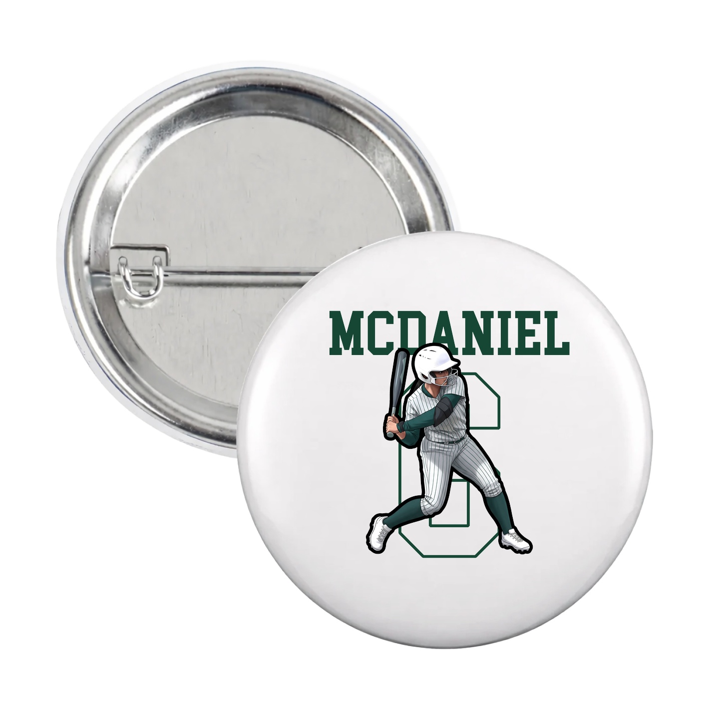 Game Day Button — Shirsey in White