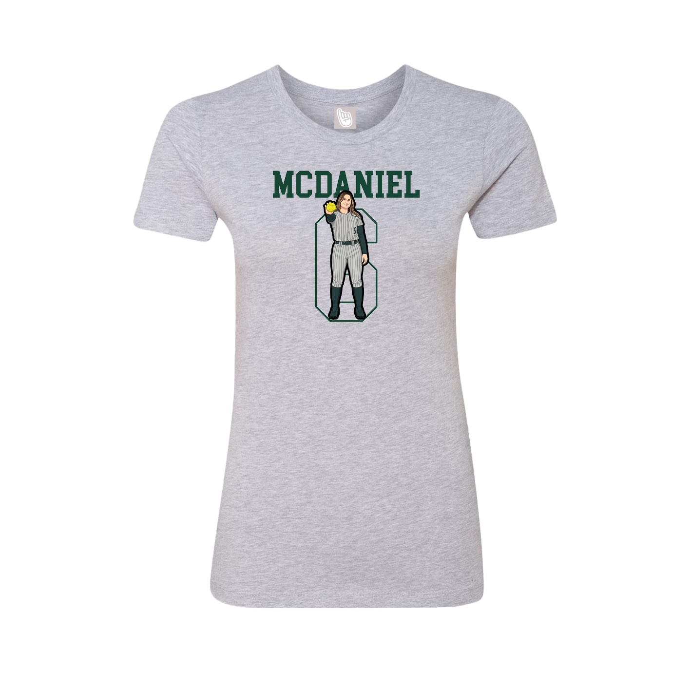 Fitted Women's Tee — Shirsey in Grey