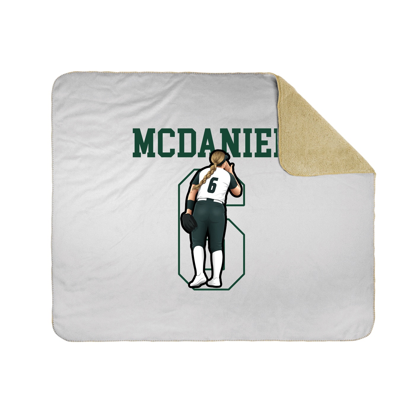 Throw Blanket — Shirsey in White