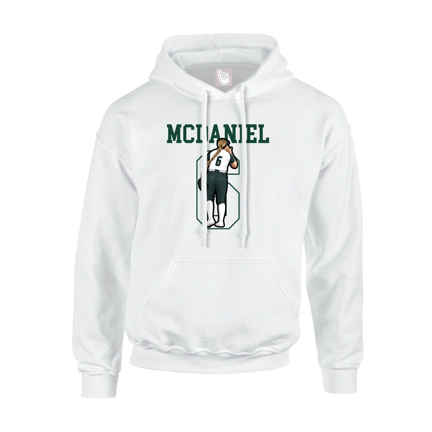 Hoodie — Shirsey in White