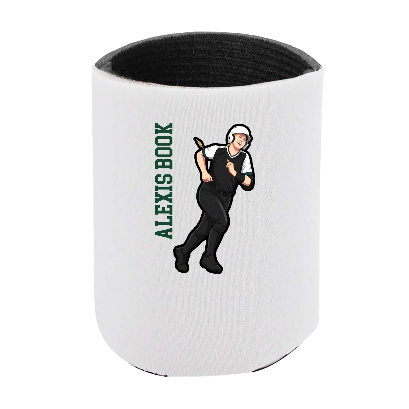 Can Holder — Name Vertical in White
