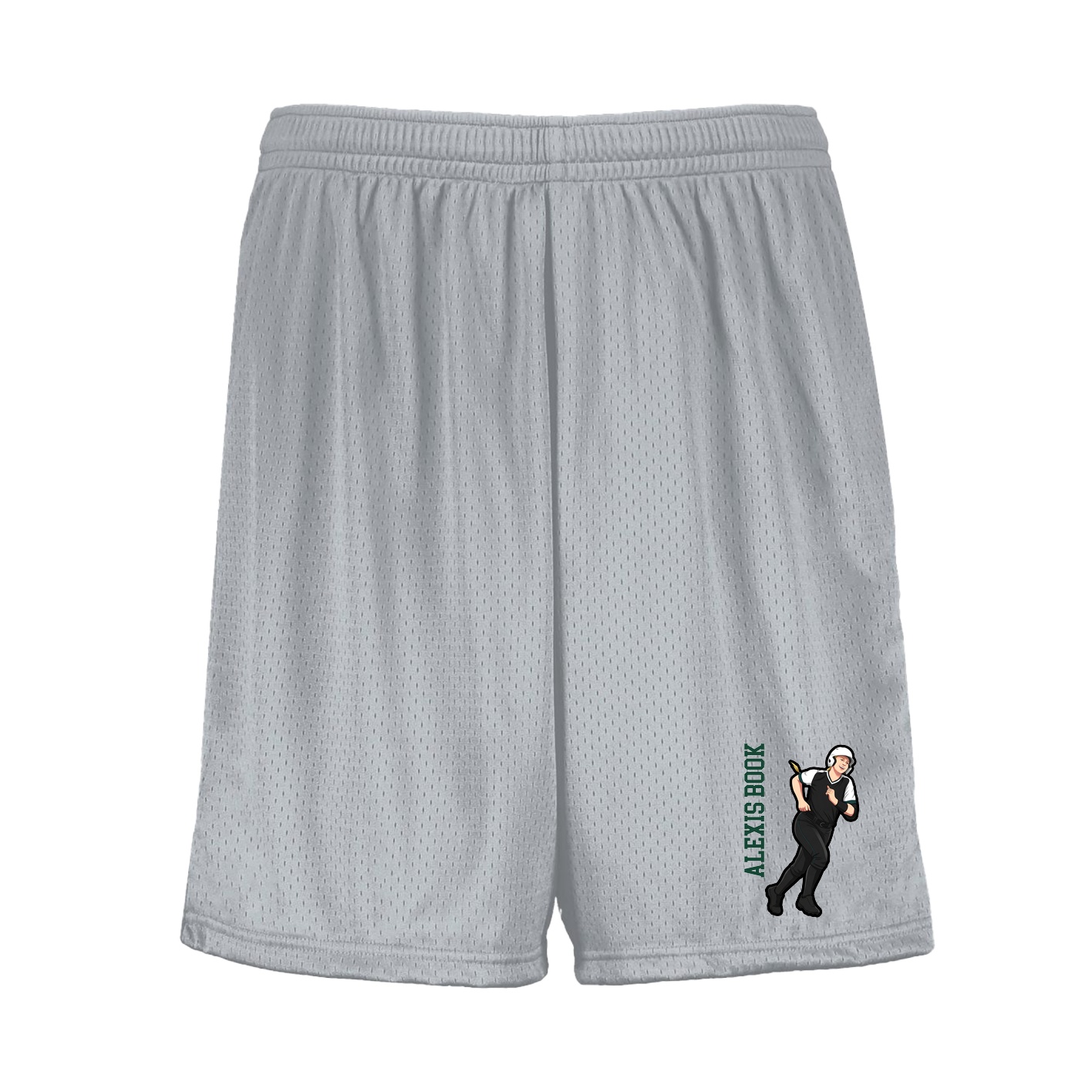 Shorts — Name Vertical in Silver