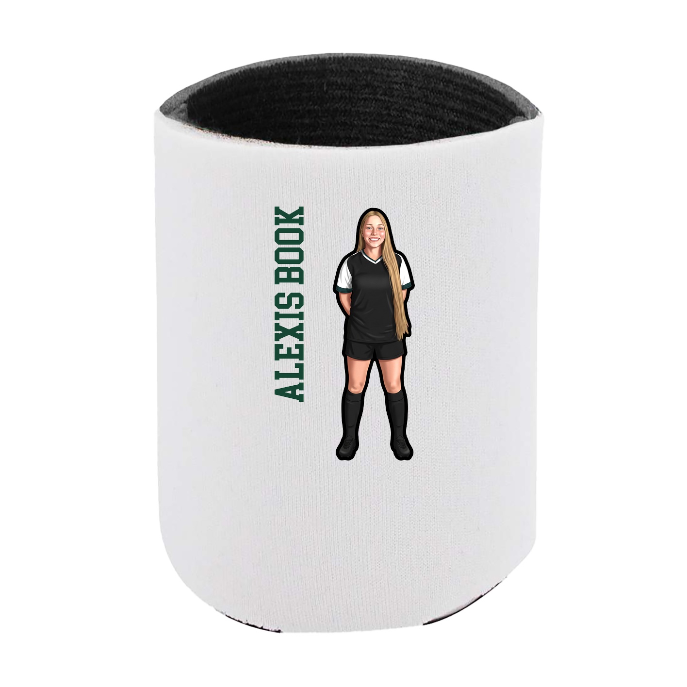Can Holder — Name Vertical in White