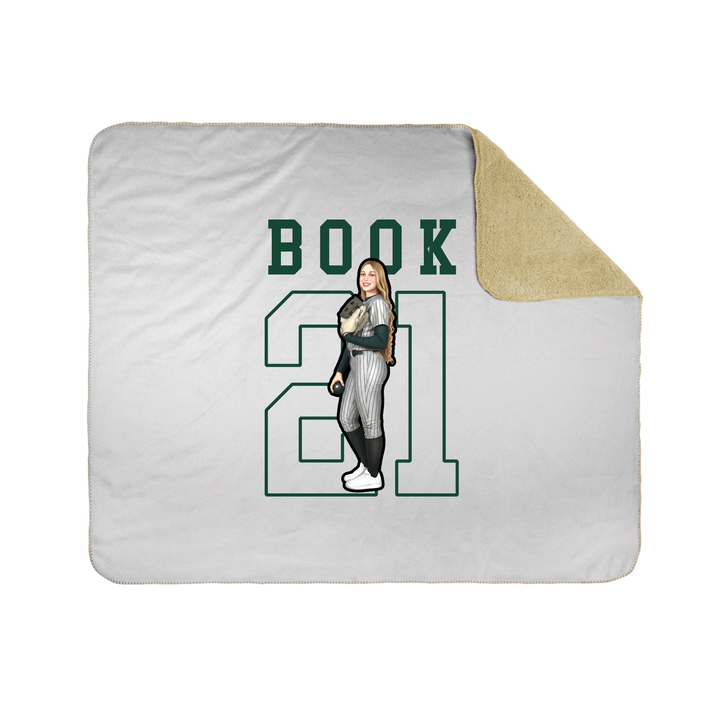 Throw Blanket — Shirsey in White