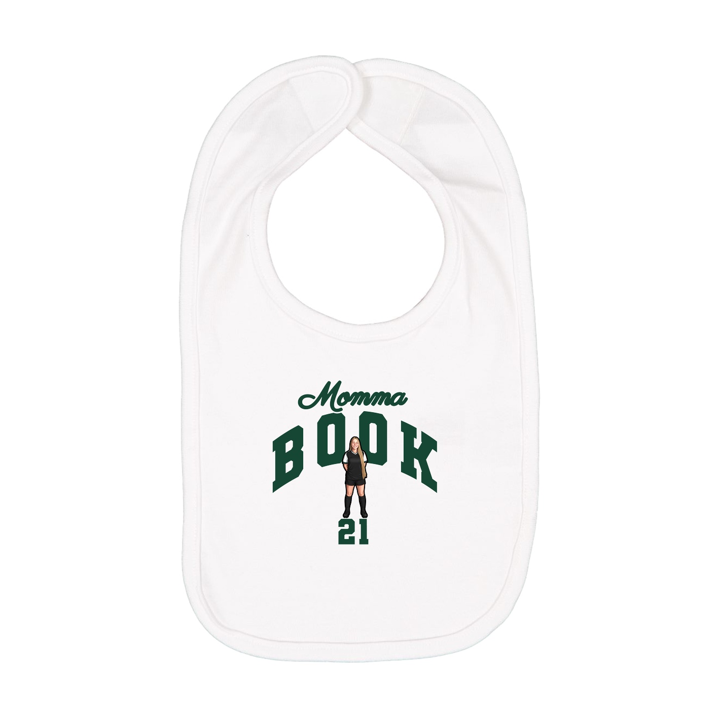 Infant Bib — Mothers Day Arch in White