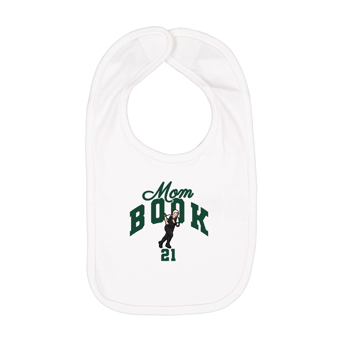 Infant Bib — Mothers Day Arch in White
