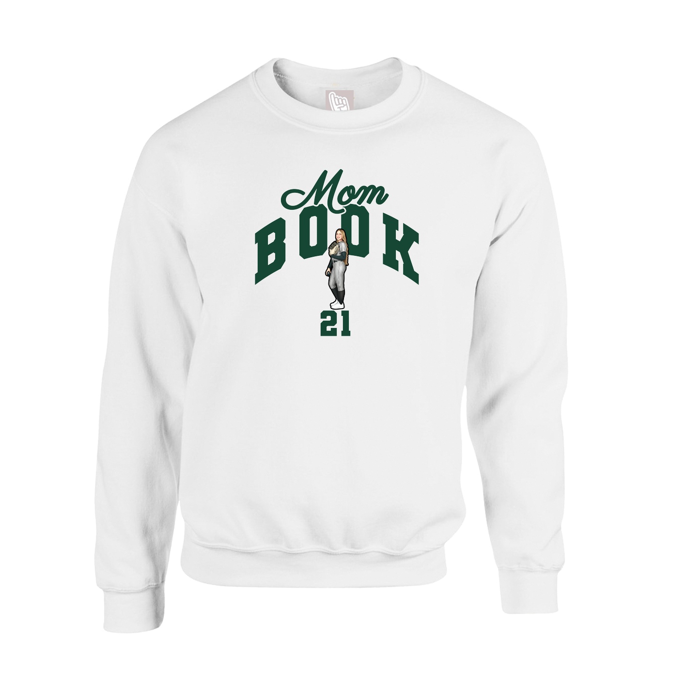 Fleece Crew — Mothers Day Arch in White