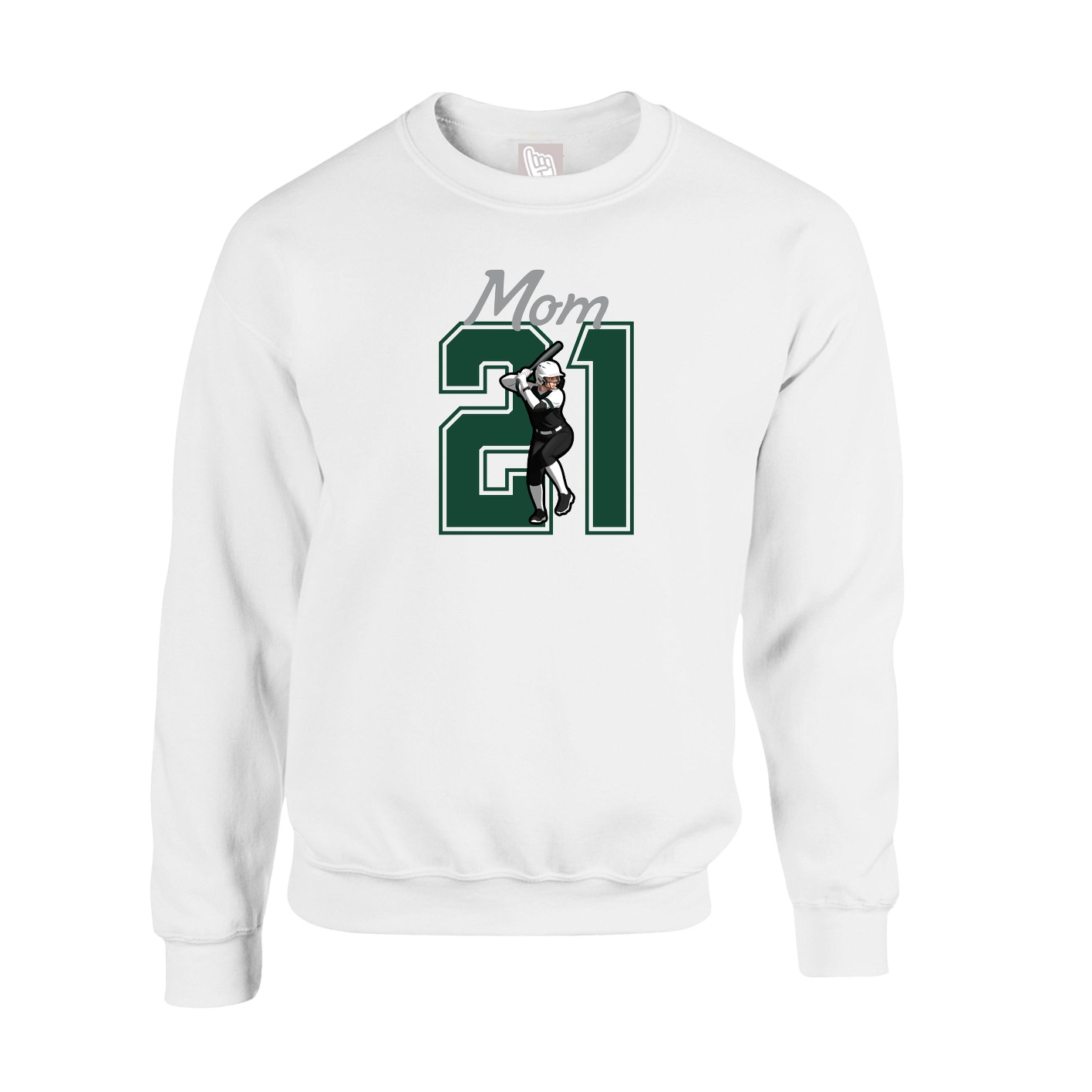Fleece Crew — Mothers Day Shirsey in White
