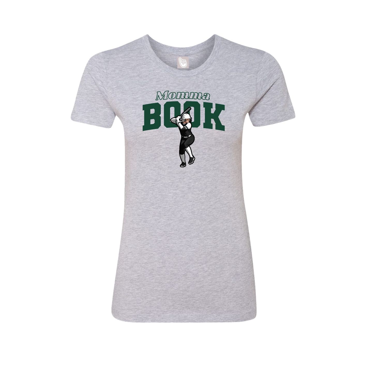 Womens Tee — Mothers Day Block in Grey