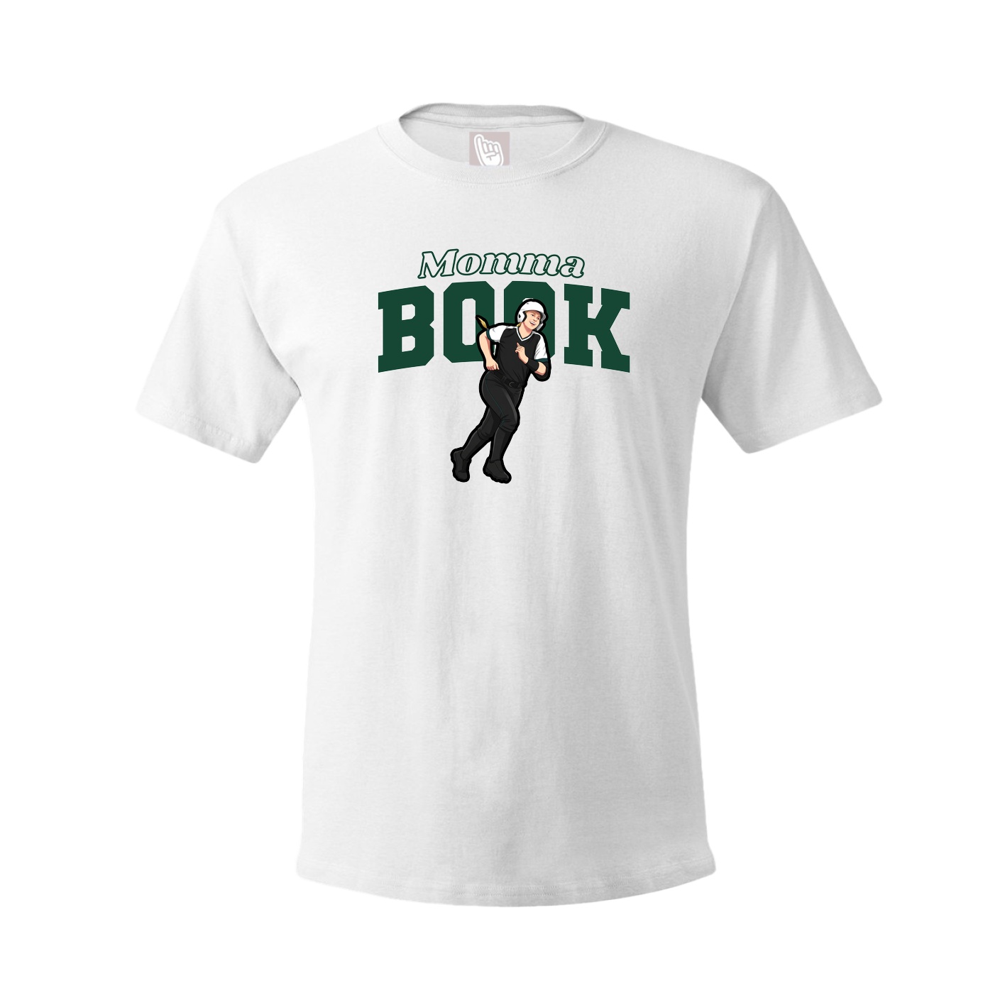 Youth Tee — Mothers Day Block in White