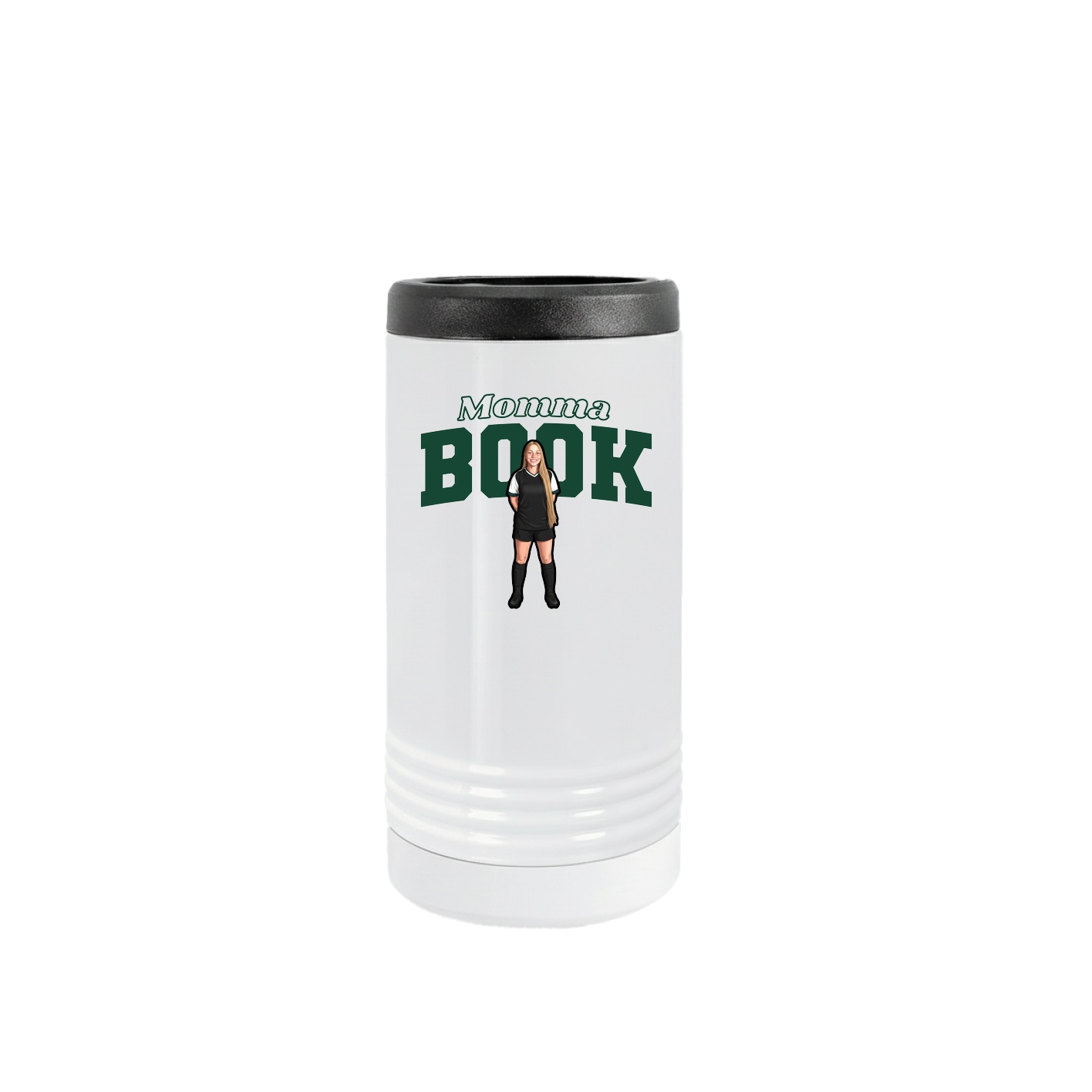 Slim Beverage Holder — Mothers Day Block in White