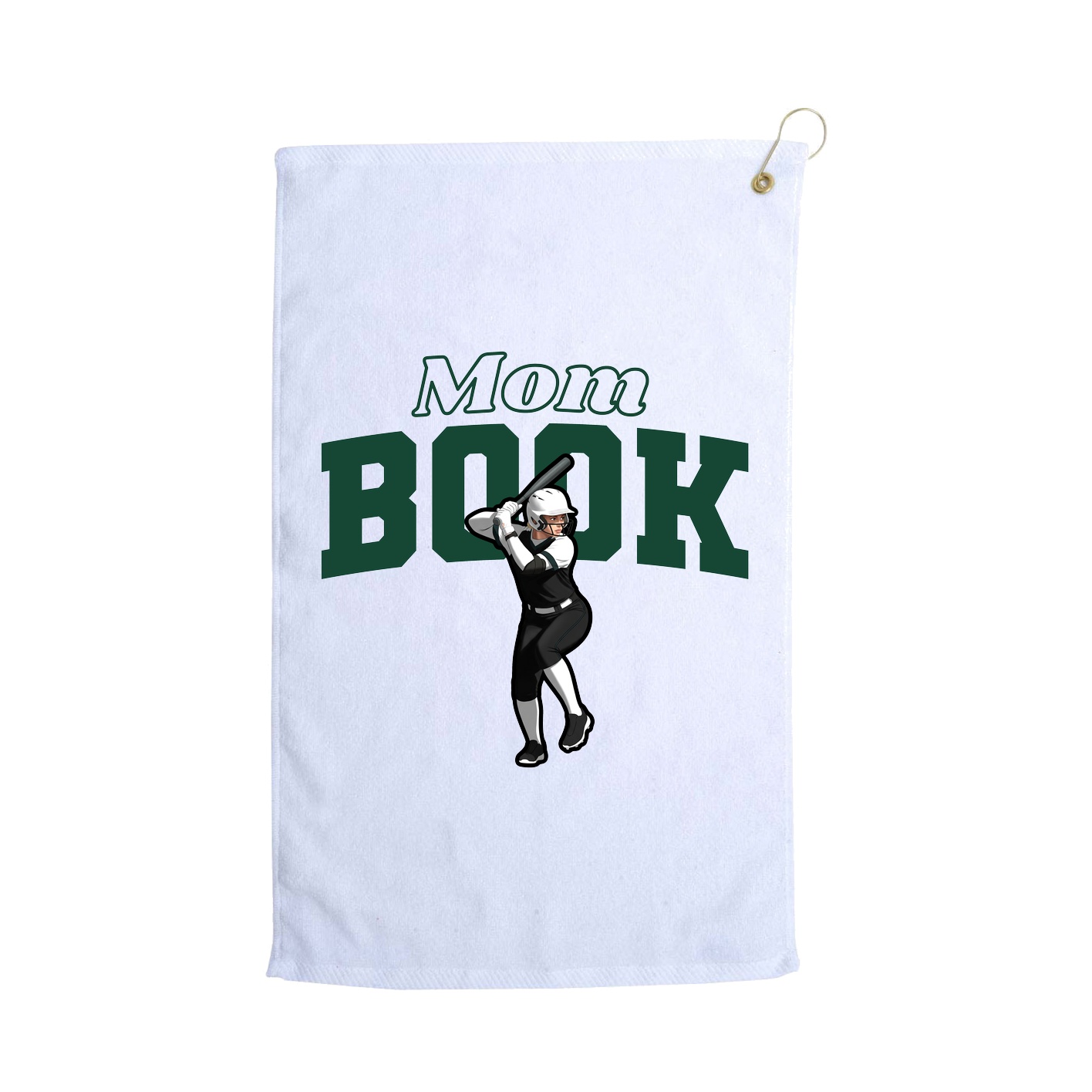 Golf Towel — Mothers Day Block in White