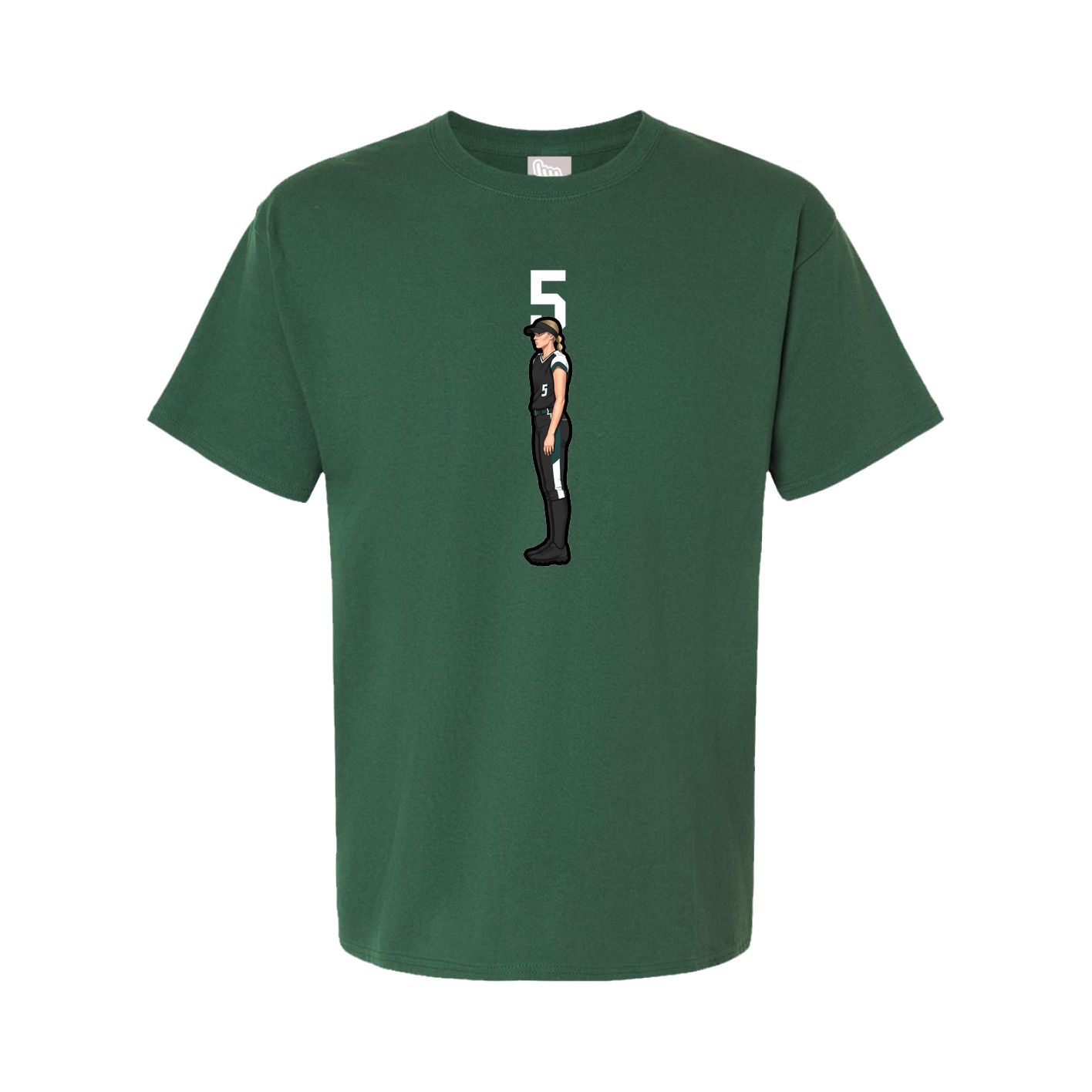 Tee — Number Top in Green