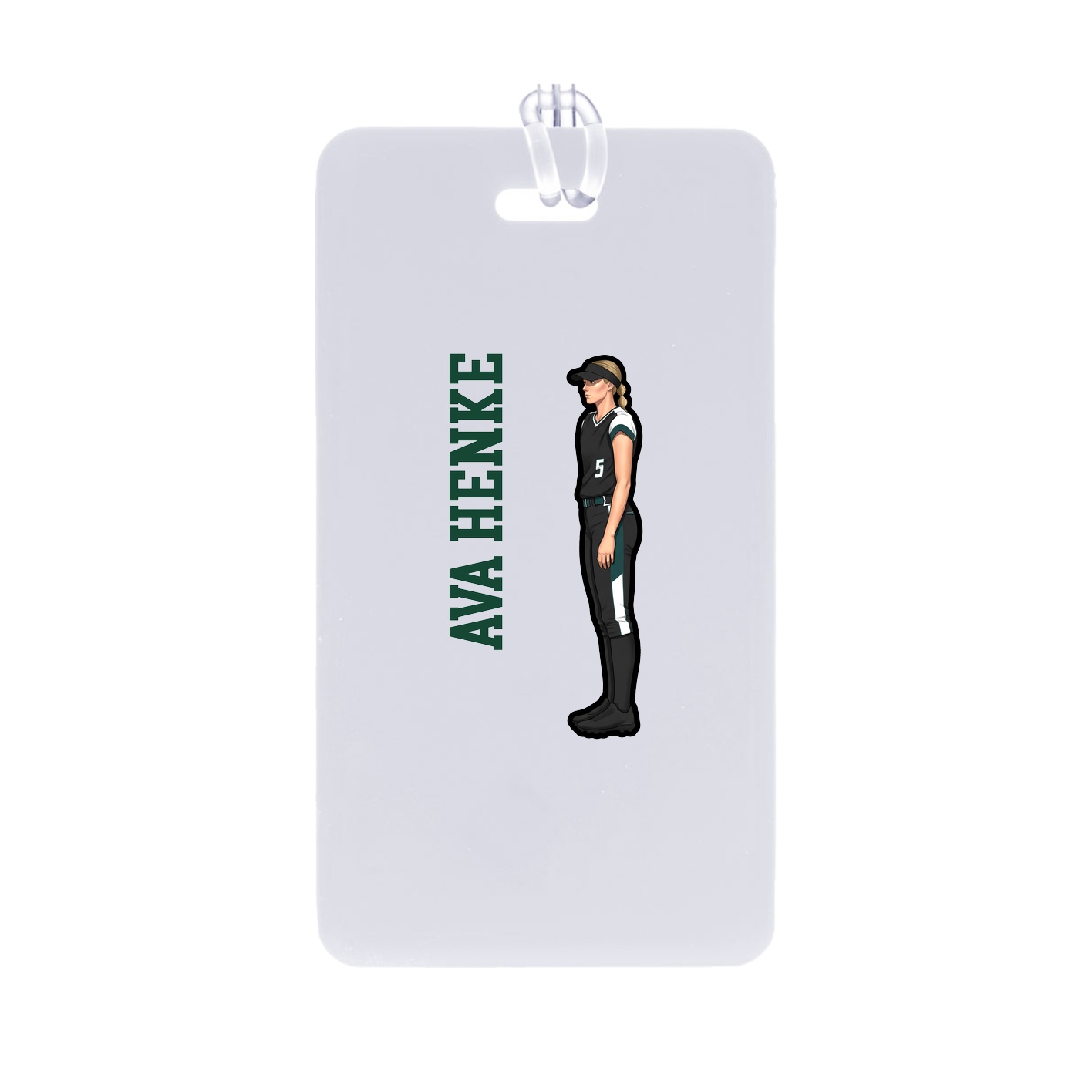 Bag Tag — Name Vertical in Classic