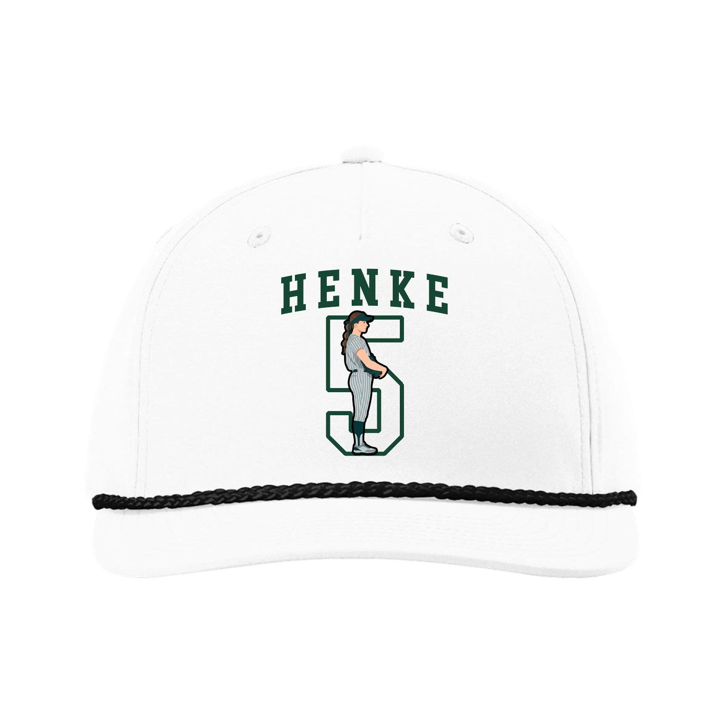 Five-Panel Classic Rope Cap — Shirsey in White