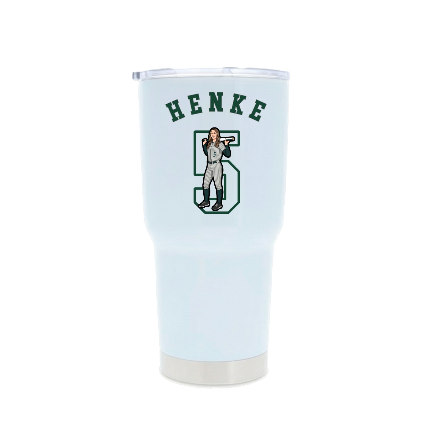 30oz Stainless Steel Tumbler — Shirsey Arch in White
