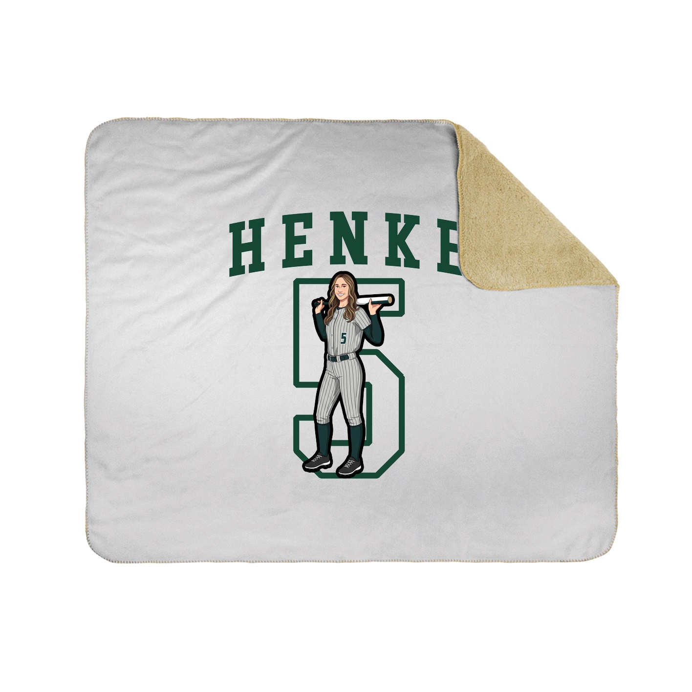 Throw Blanket — Shirsey in White