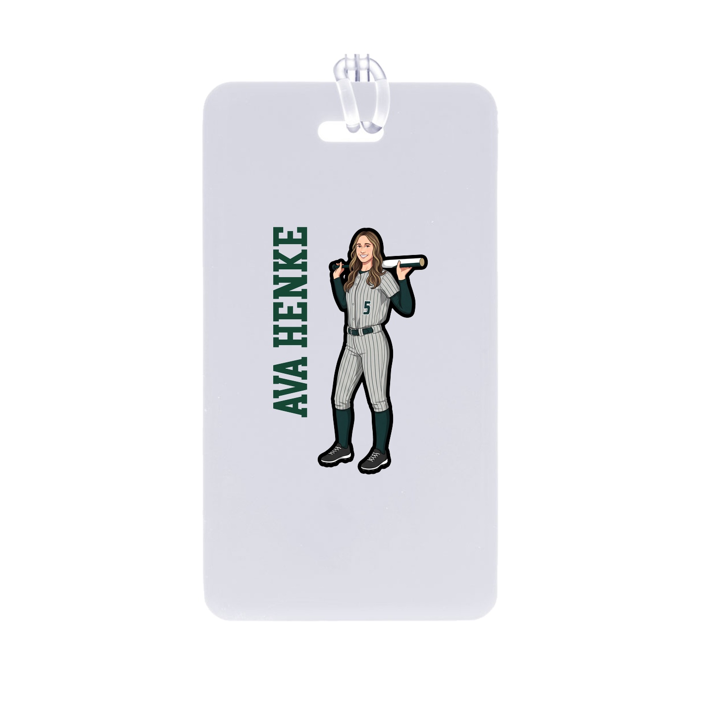 Bag Tag — Name Vertical in Classic