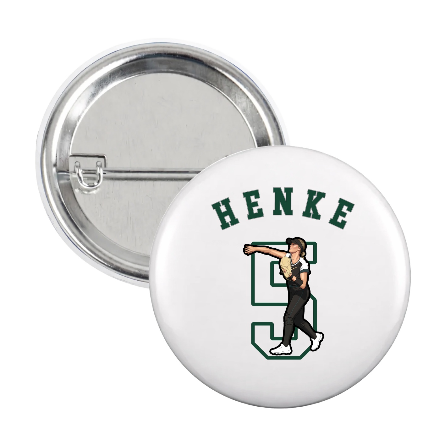 Game Day Button — Shirsey Arch in White