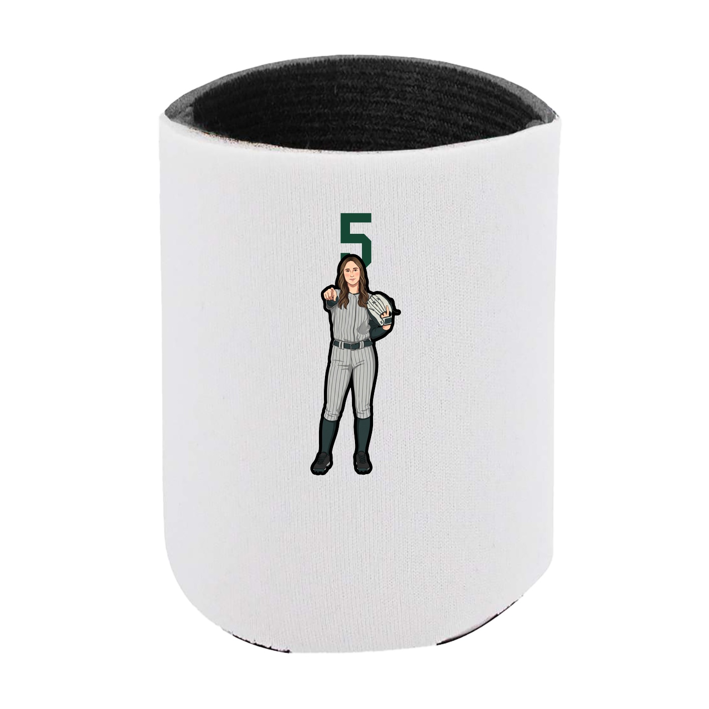 Can Holder — Number Top in White