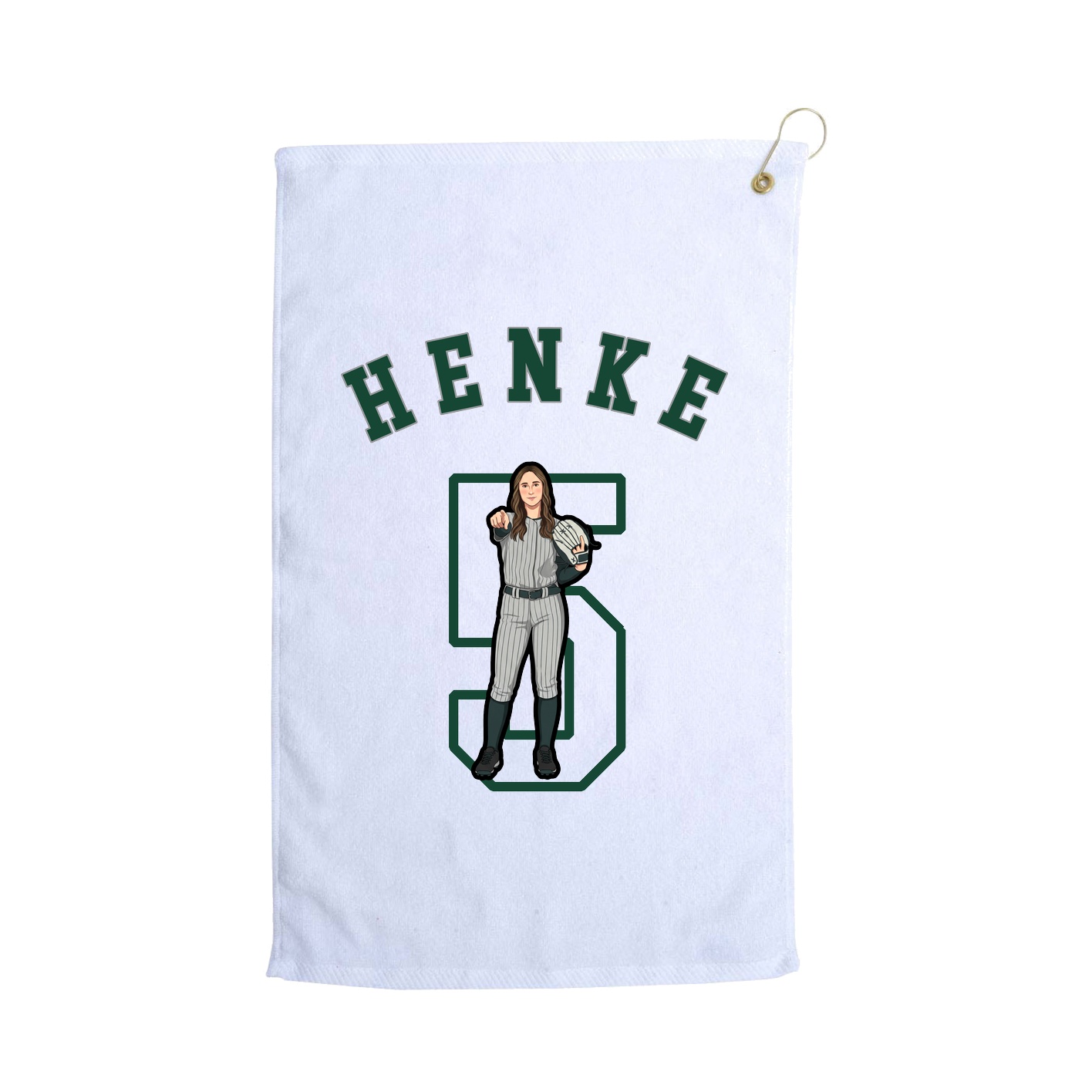Golf Towel — Shirsey Arch in White