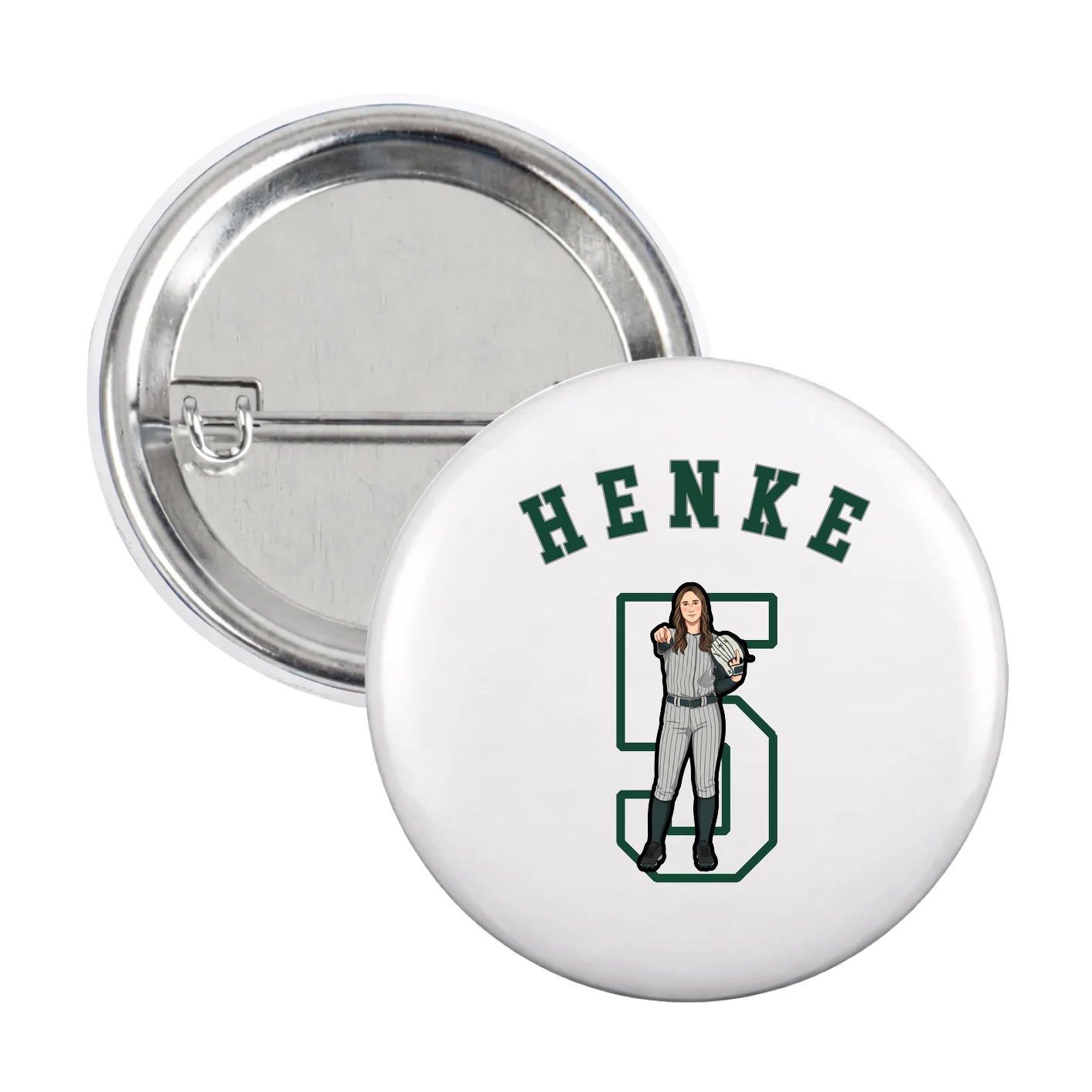 Game Day Button — Shirsey Arch in White