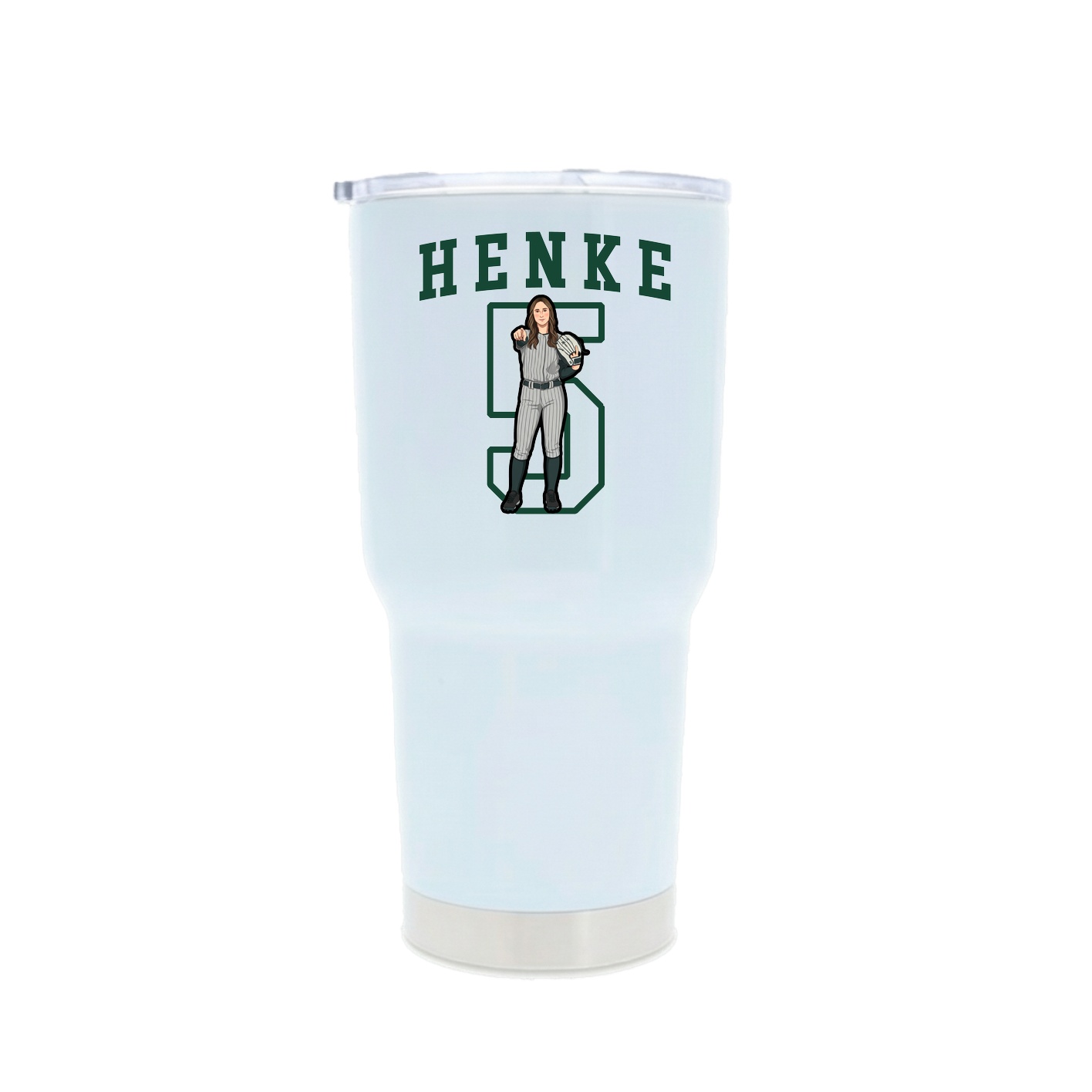 30oz Stainless Steel Tumbler — Shirsey in White