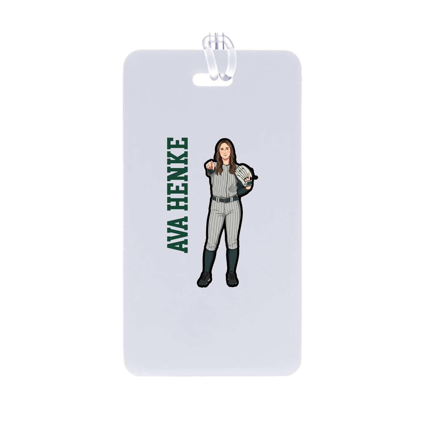 Bag Tag — Name Vertical in Classic