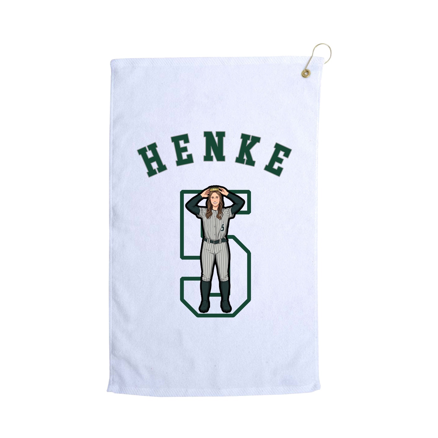 Golf Towel — Shirsey Arch in White