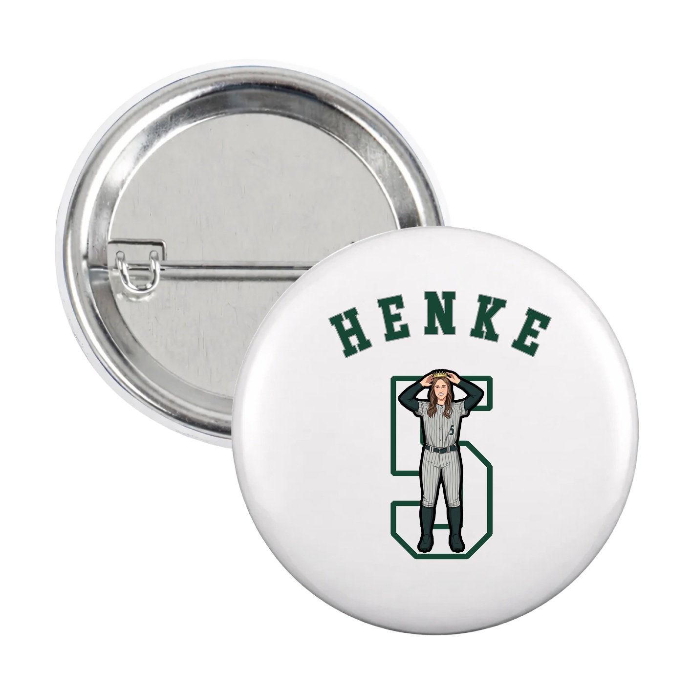 Game Day Button — Shirsey Arch in White