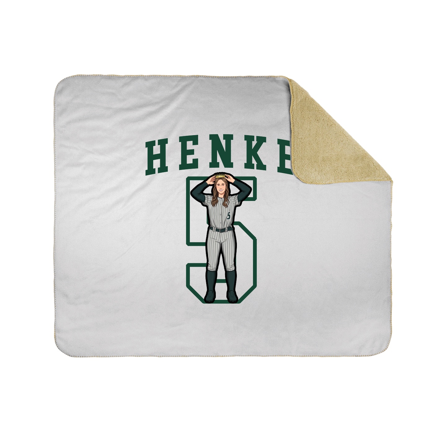 Throw Blanket — Shirsey in White