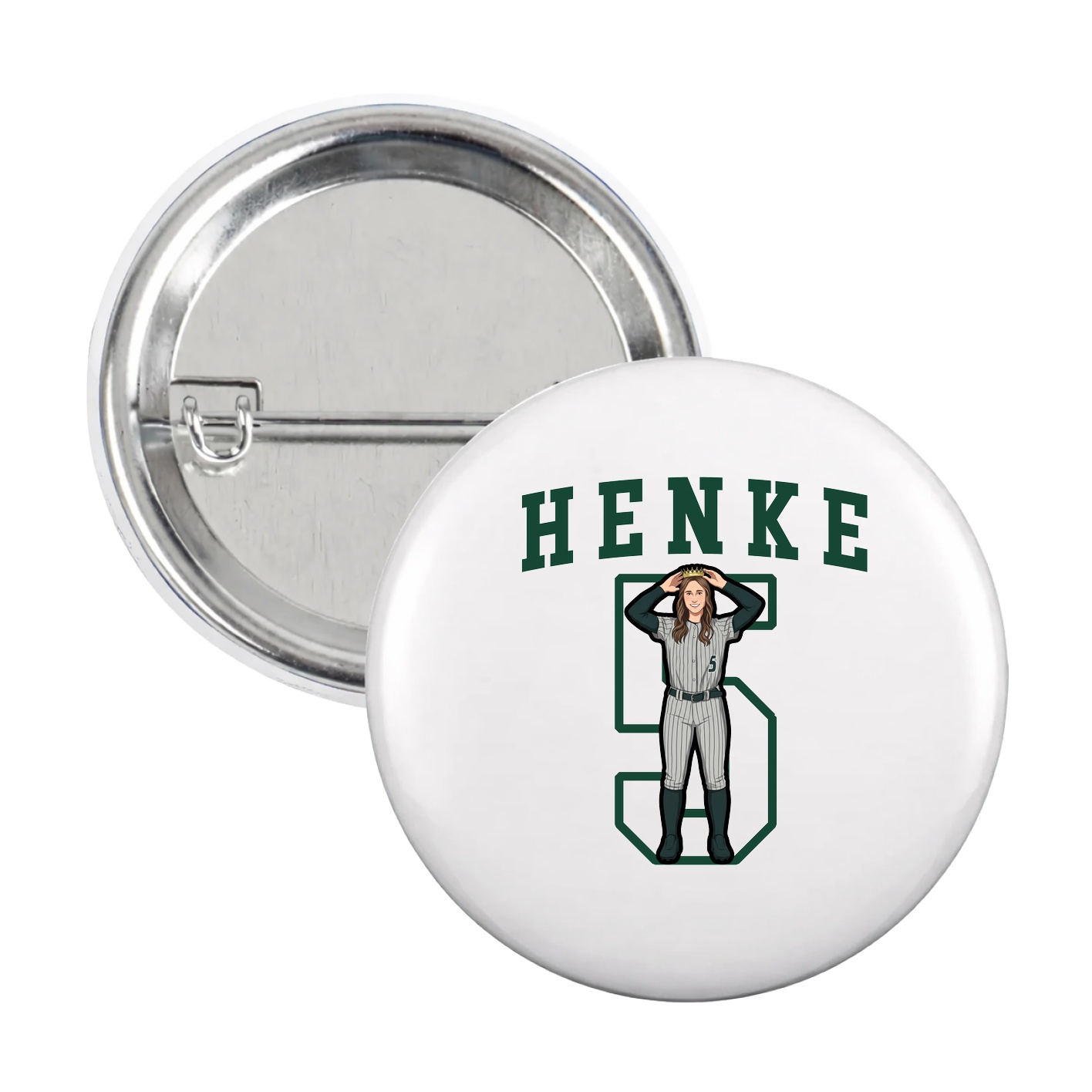 Game Day Button — Shirsey in White