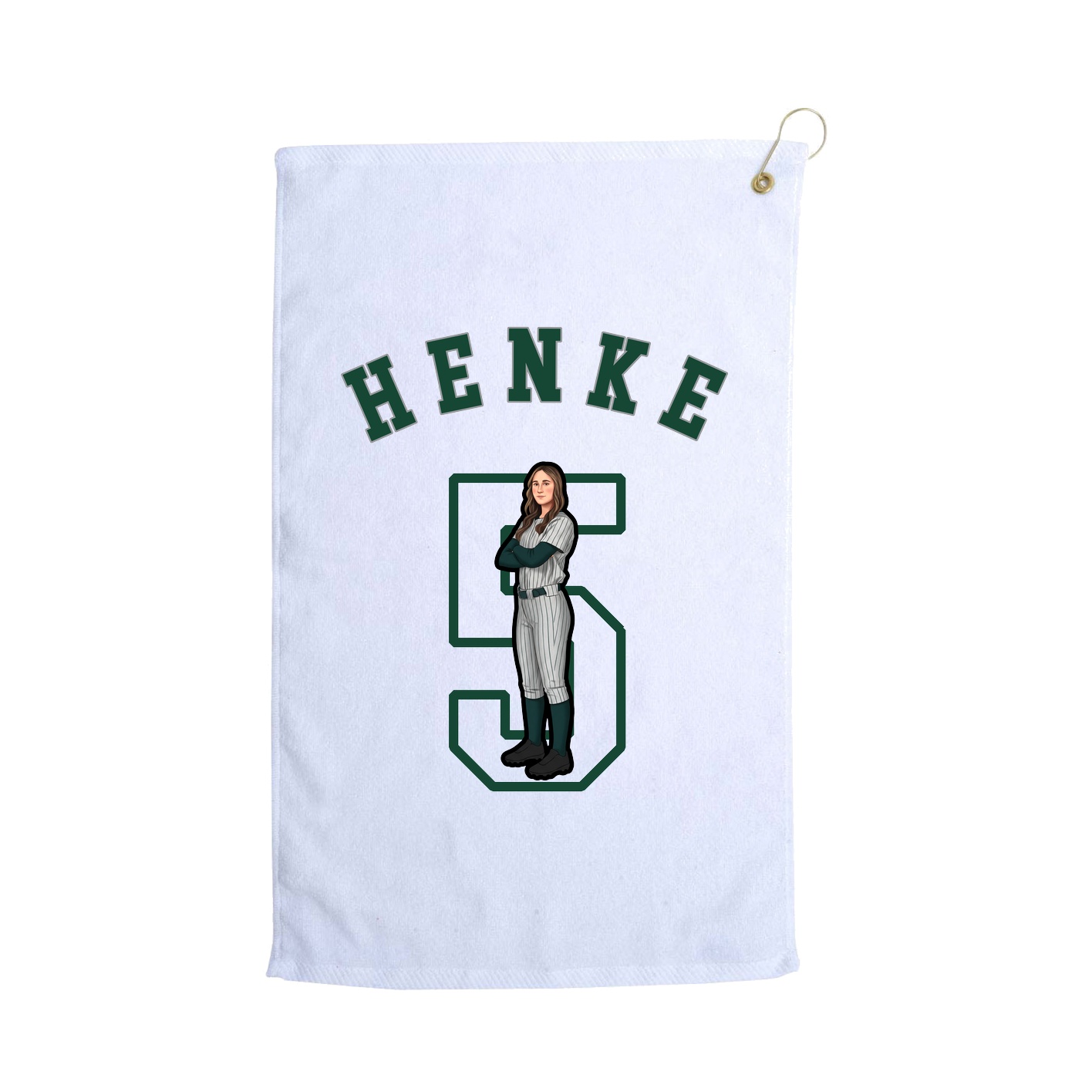 Golf Towel — Shirsey Arch in White