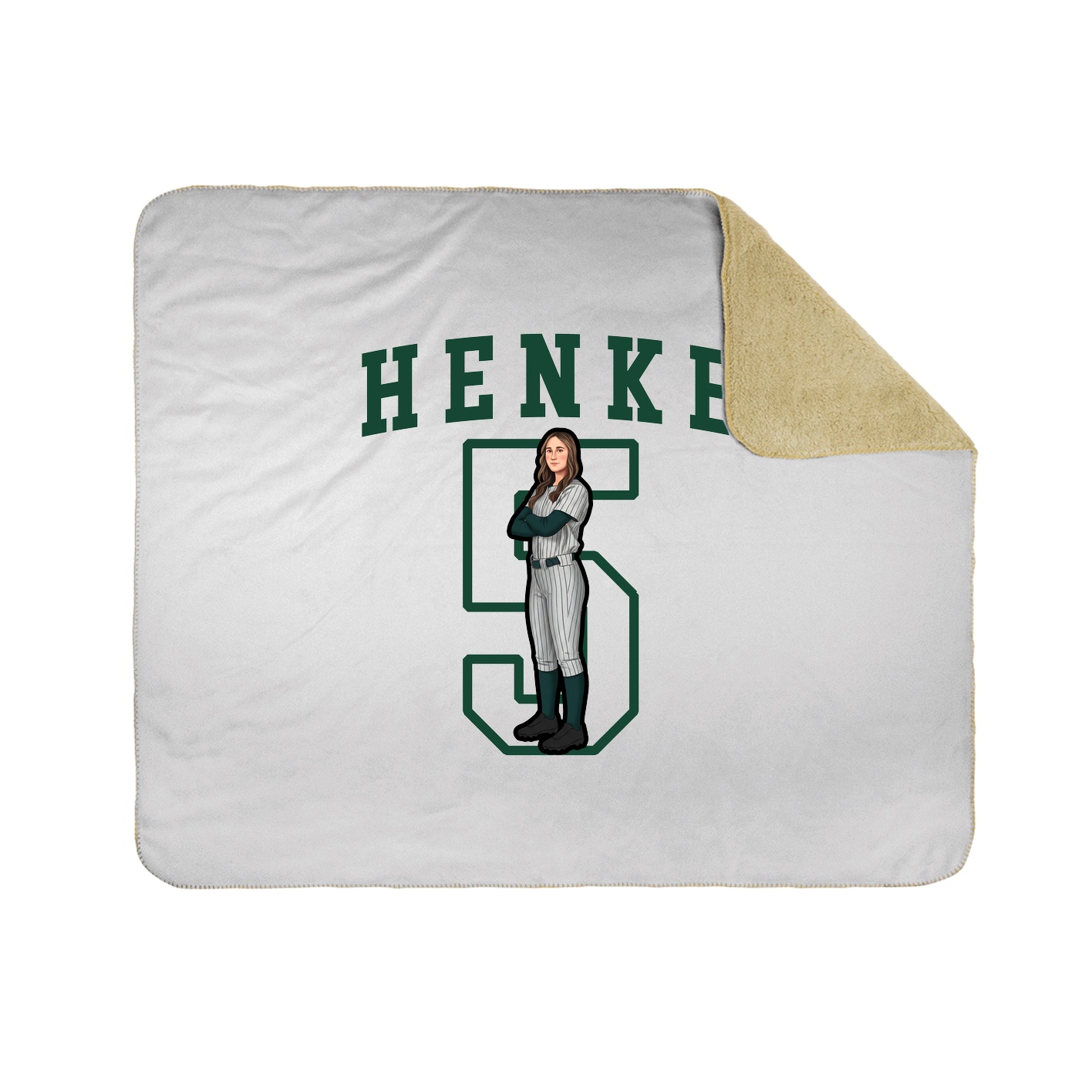 Throw Blanket — Shirsey in White