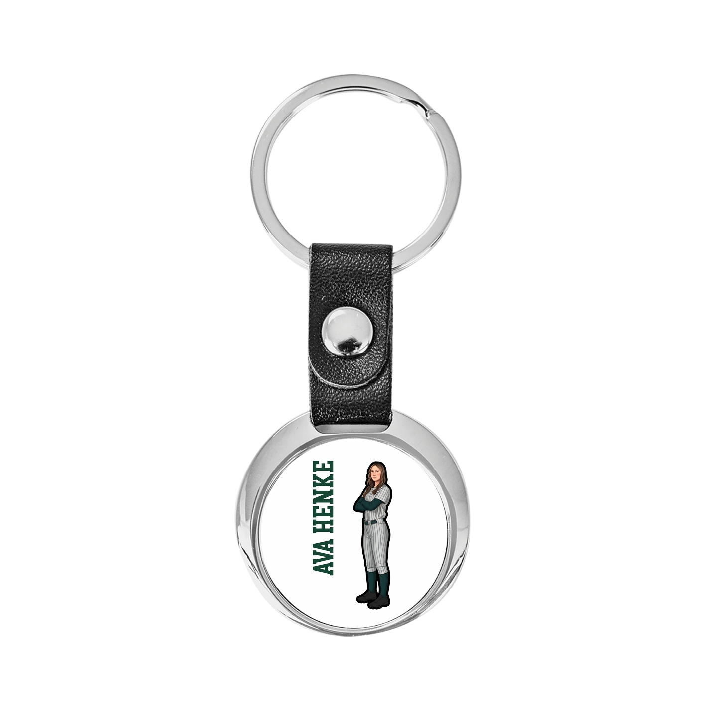 Key Chain — Name Vertical in Classic