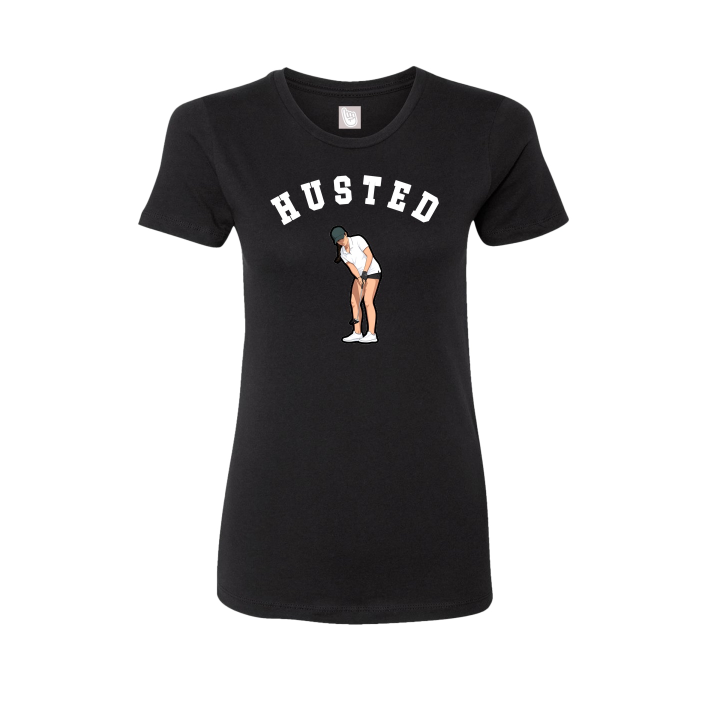 Fitted Women's Tee — Shirsey Arch in Black