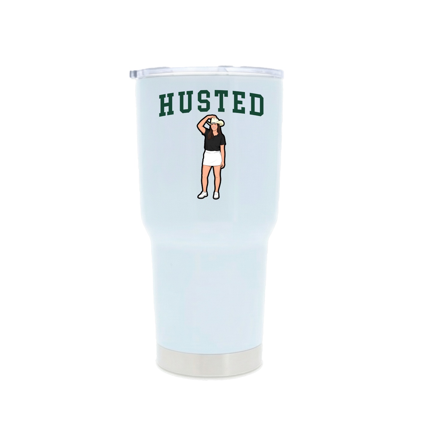 30oz Stainless Steel Tumbler — Shirsey in White