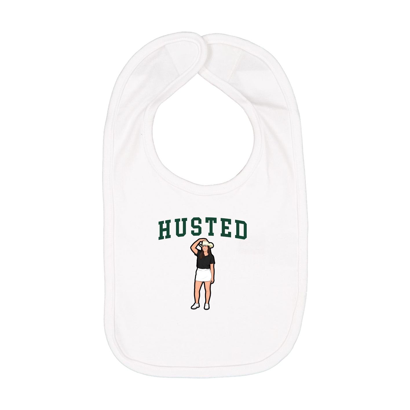 Infant Bib — Shirsey in White