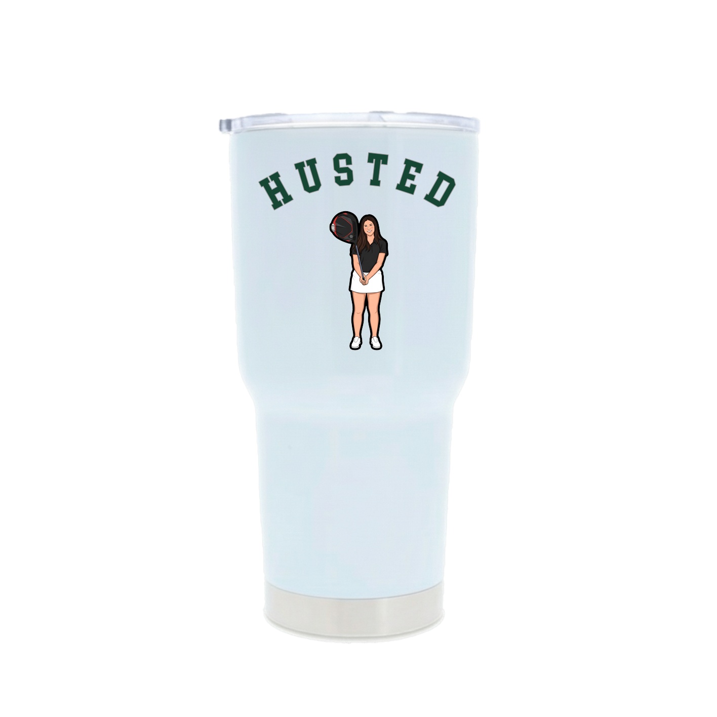 30oz Stainless Steel Tumbler — Shirsey Arch in White