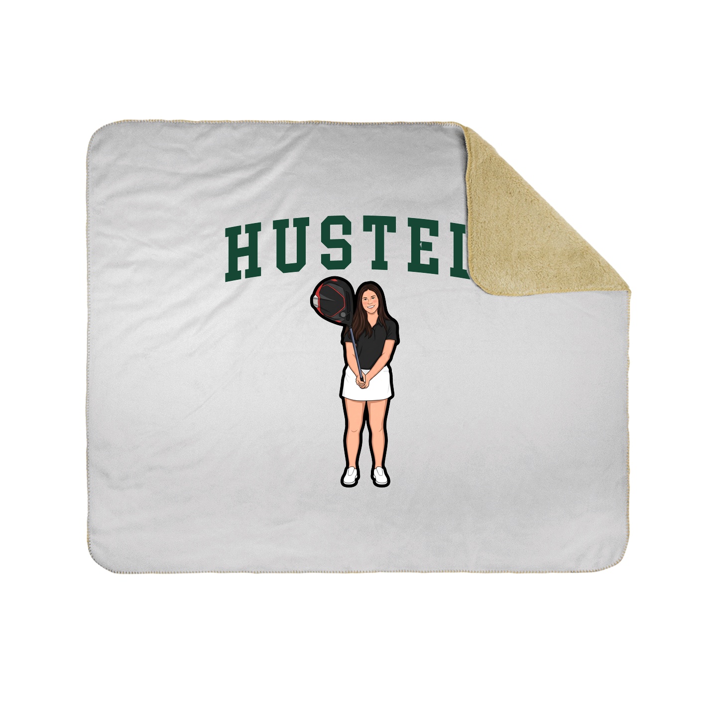 Throw Blanket — Shirsey in White