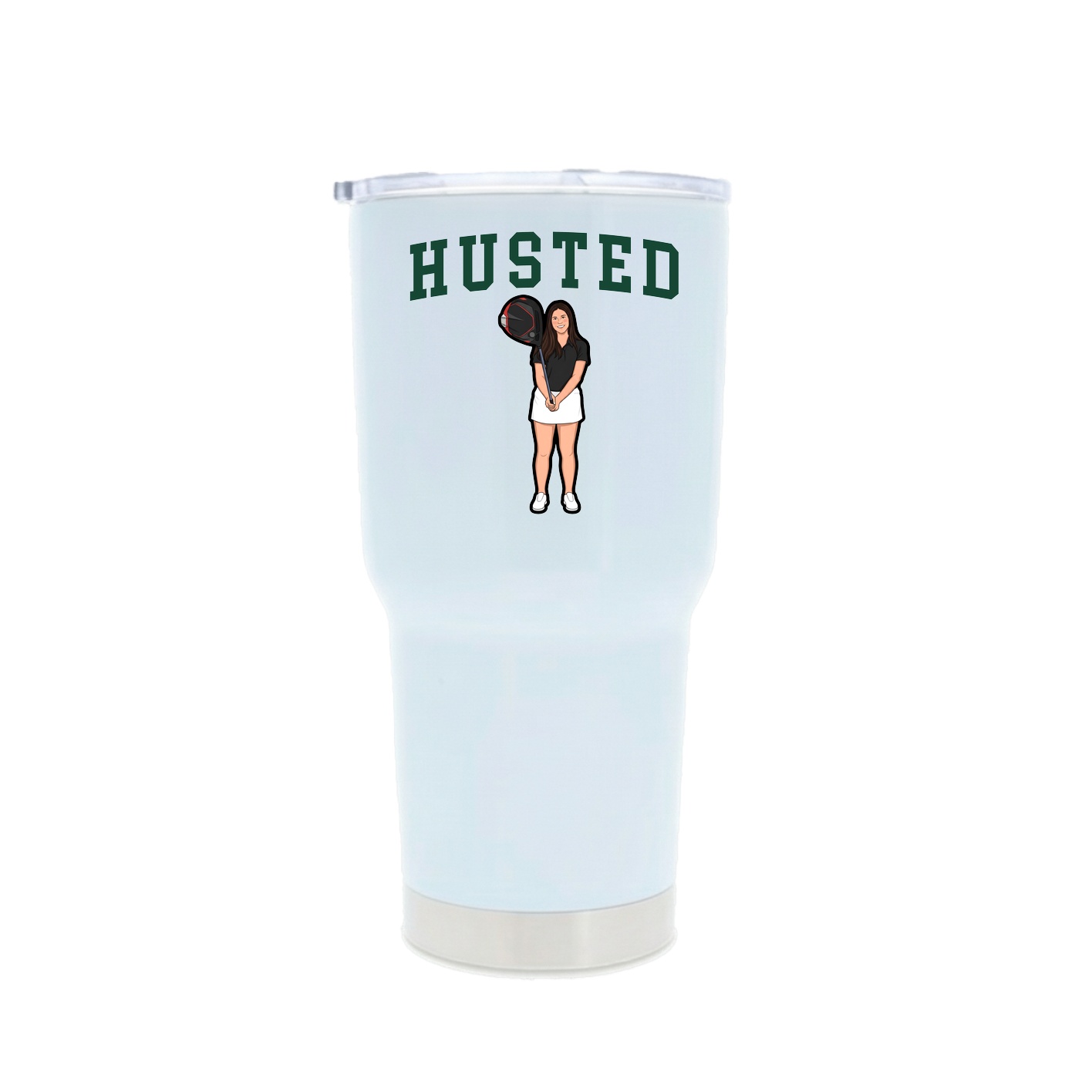 30oz Stainless Steel Tumbler — Shirsey in White