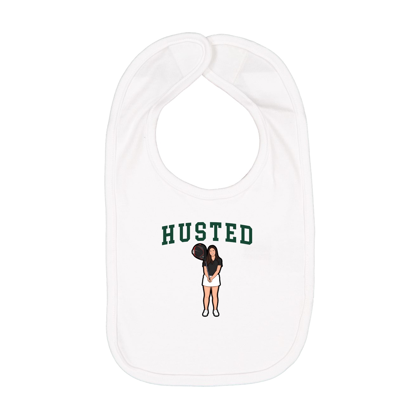 Infant Bib — Shirsey in White
