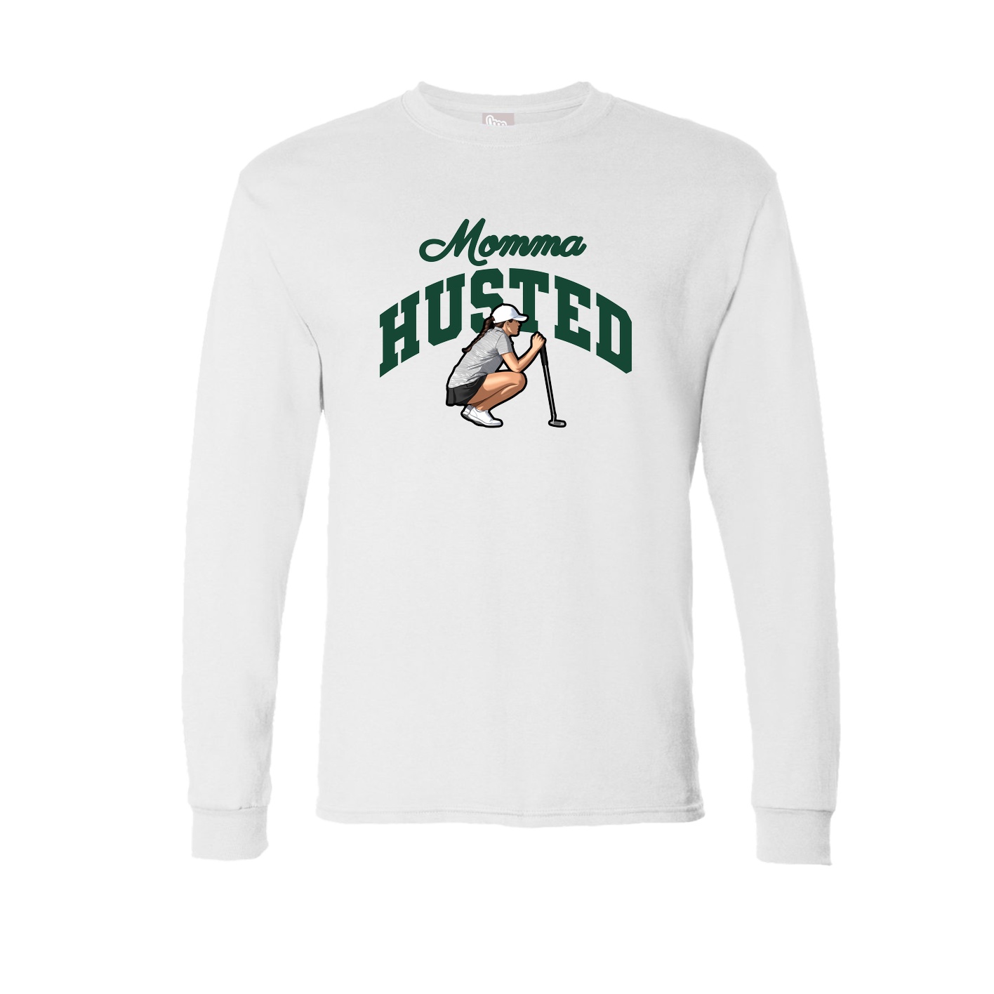 Long Sleeve Tee — Mothers Day Arch in White
